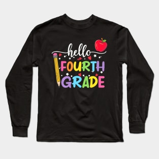 Fourth Grade Team 4th Grade Back to School Teacher Kid Long Sleeve T-Shirt